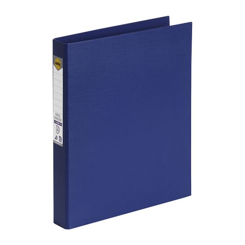 Mbg PE Linen Bndr 2D 25mm Blu Ring Binders