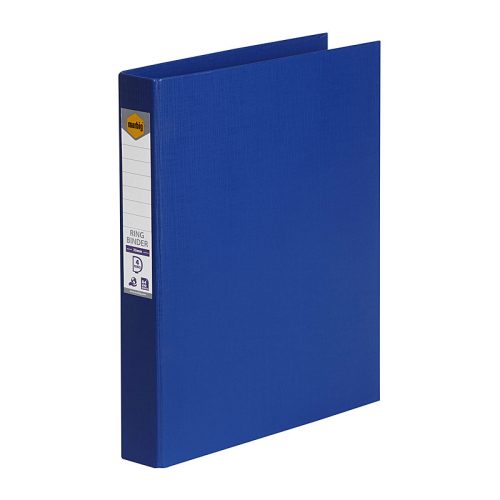 Mbg PE Linen Bndr 4D 25mm Blu Ring Binders